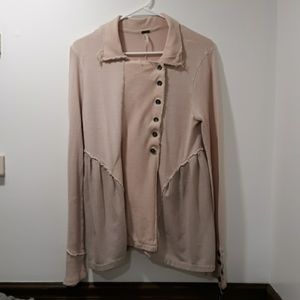Pink Free People Sweater